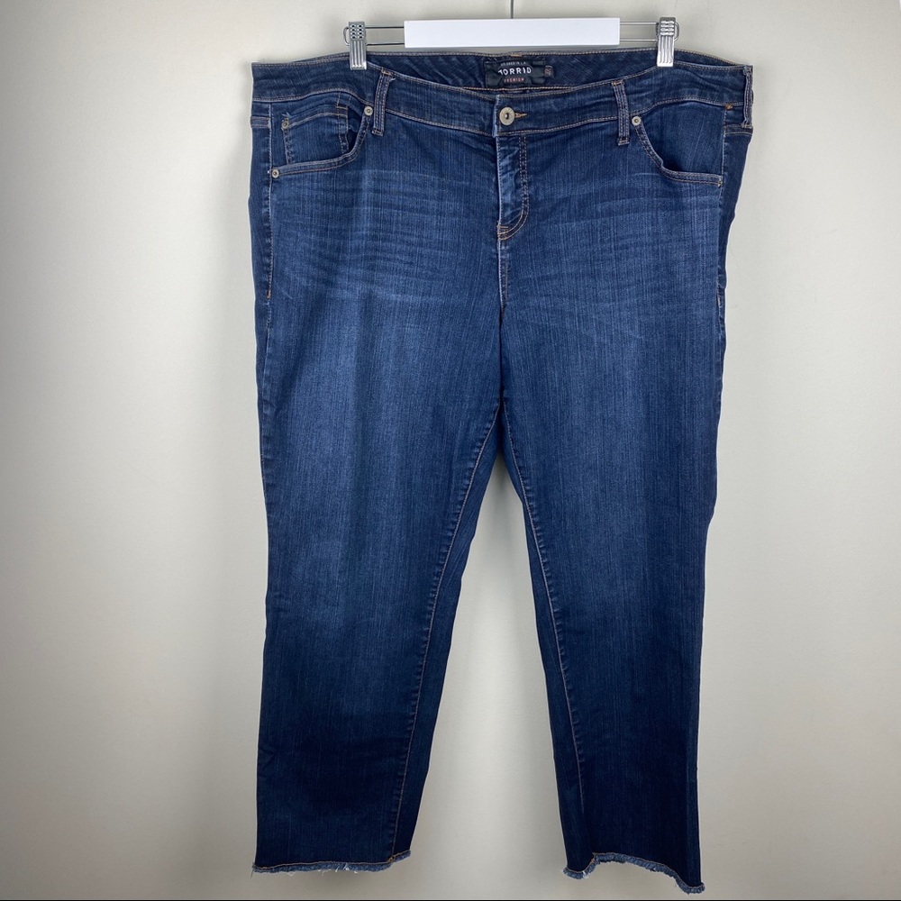 Torrid Premium Boyfriend Dark Wash Jeans Plus Size 22